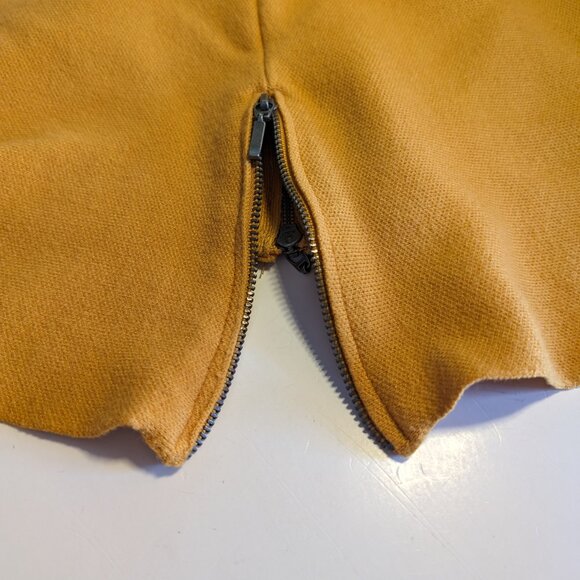 TAHARI TOP TURTLENECK SWEATER Sz S viscose blend 3/4 SLEEVES ZIPPED side A GEM - Picture 3 of 9